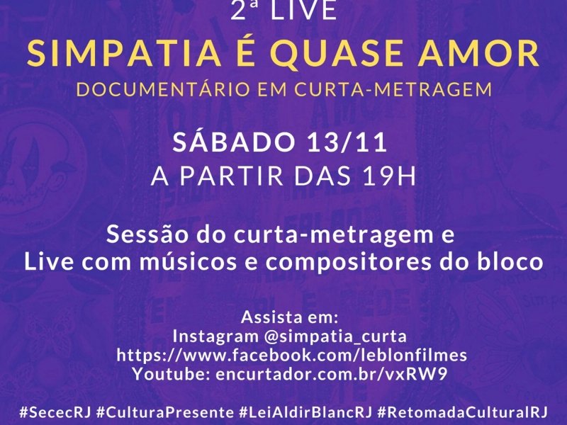 SIMPATIA É QUASE AMOR!