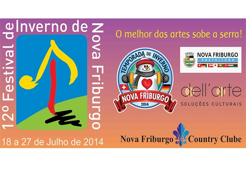 Confira a programação oficial do 12° Festival de Inverno de Nova Friburgo