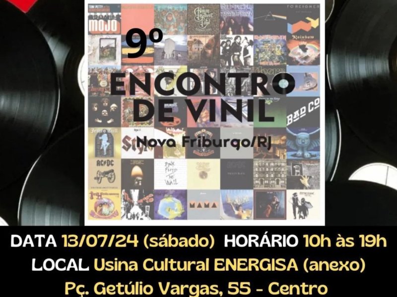 9ª edição do Encontro de Vinil acontece no Dia Mundial do Rock